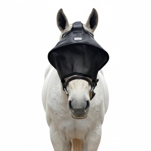 Visera antimoscas para caballo TUFFTEQ con protección UV y ajuste regulable