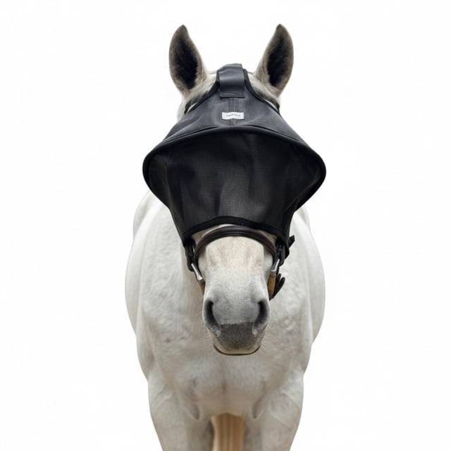 Visera antimoscas para caballo TUFFTEQ con protección UV y ajuste regulable