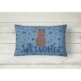 thumbnail image 2 of York Chocolate Cat Welcome Canvas Fabric Decorative Pillow CK5076PW1216, 2 of 3