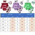 thumbnail image 2 of WIBACKER Baby Girls Ruffle Long Sleeve Romper Pants 4PCS Rose Floral Cute Outfits Clothes, 2 of 8