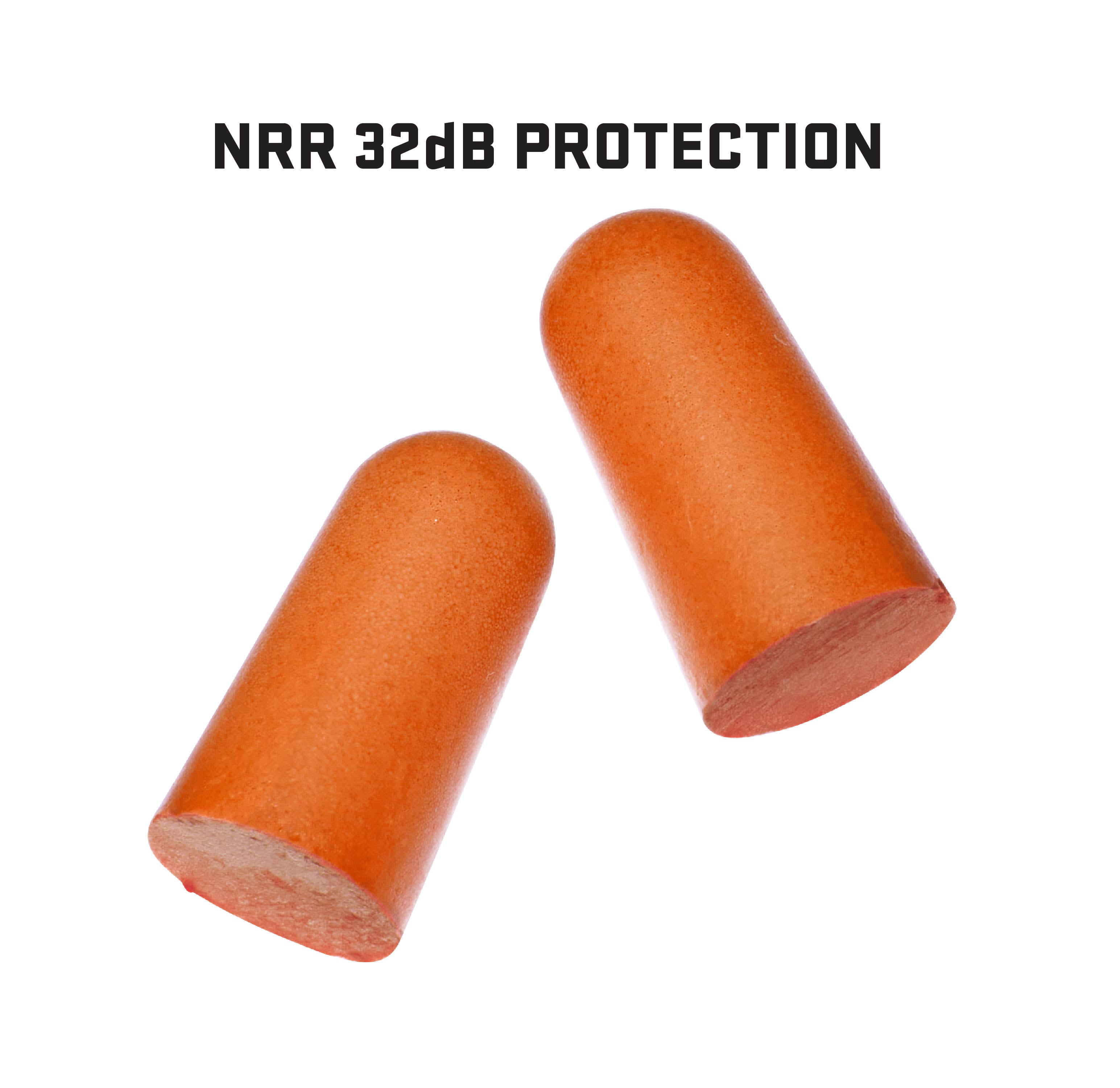ULTRX™ Foam Ear Plugs, 6-Pairs, Orange, Adult, Unisex, NRR 32 Db, Model 4135, Disposable