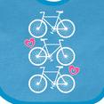 thumbnail image 4 of Inktastic Biking Bicycle Silhouette Girls Baby Bib, 4 of 4