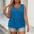 thumbnail image 6 of Bixock Plus Size Womens Tank Tops Maternity Tops Solid Color V Neck Drawstring Sleeveless Loose Comfortable Summer Casual Daily Wear, 6 of 6