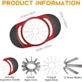 thumbnail image 6 of RYLZX Premium Apple  Corer and Slicer Tool, Sturdy Apple Core Remover with Upgraded Cutter & Reinforced Thicker Blade, Stainless Steel Kitchen Fruit Gadget-(Red), 6 of 10