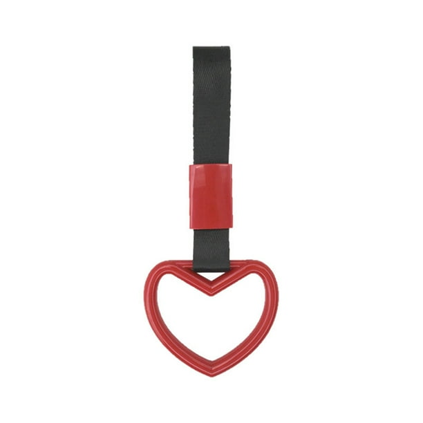 Pulsera decorativa para coche en forma de corazón Anillo de advertencia Anillo de advertencia para el parachoques trasero Adecuado para el interior y el exterior del coche