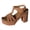 Brown, variant on YLYL Wedge Platform Sandals for Women Open Toe Chunky High Heel Fashion Casual Summer Beach Shoes