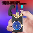 thumbnail image 5 of Premium Metal Windproof Lighter with Blue Flame, Elegant Dial & LED Light – Refillable Flame Technology, Stylish Carved Design, Perfect for Outdoor & Special Occasions, 5 of 5