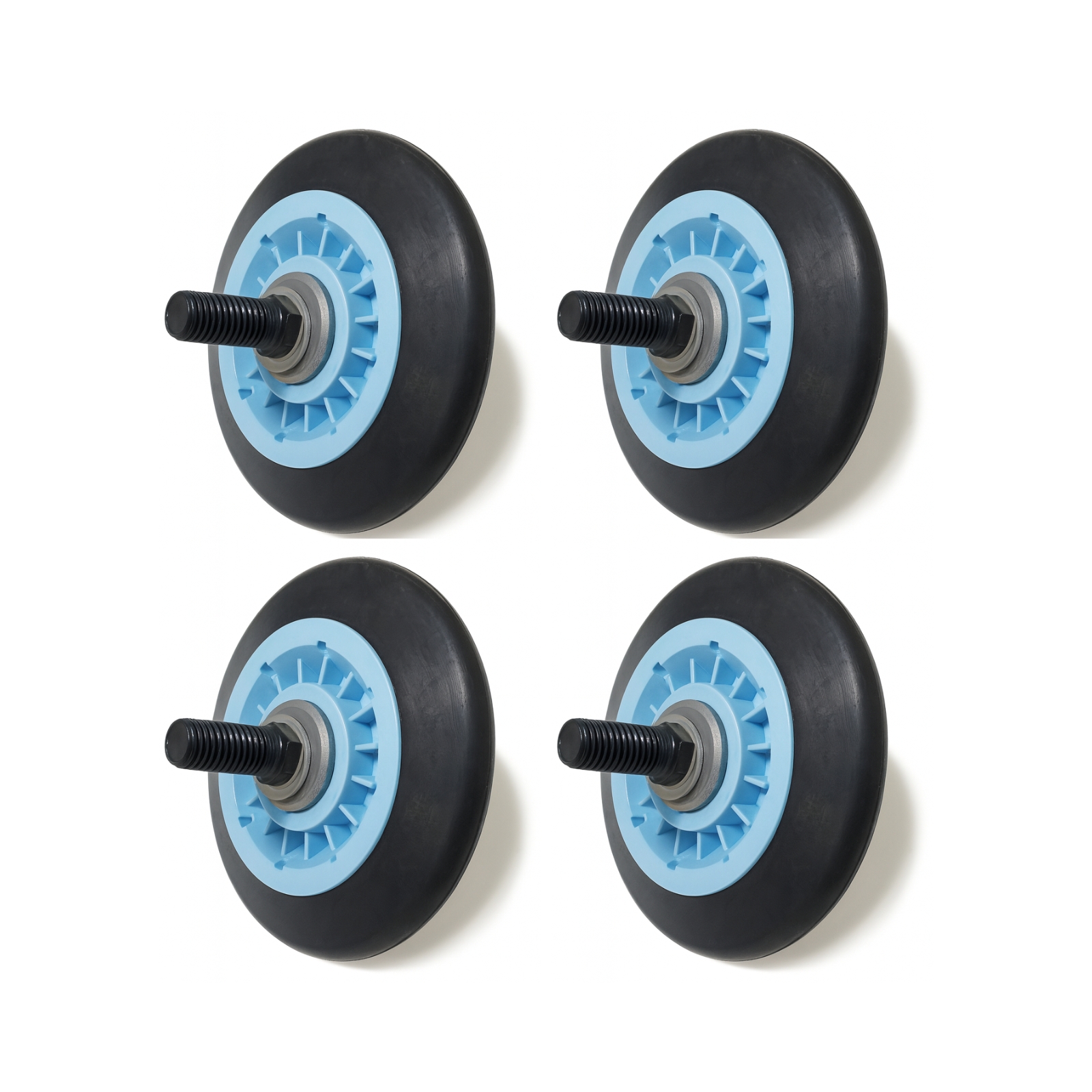 HQRP Dryer Drum Support Roller Kit For Roper Dryers – Replaces 349241T (2 Rollers + Hardware)