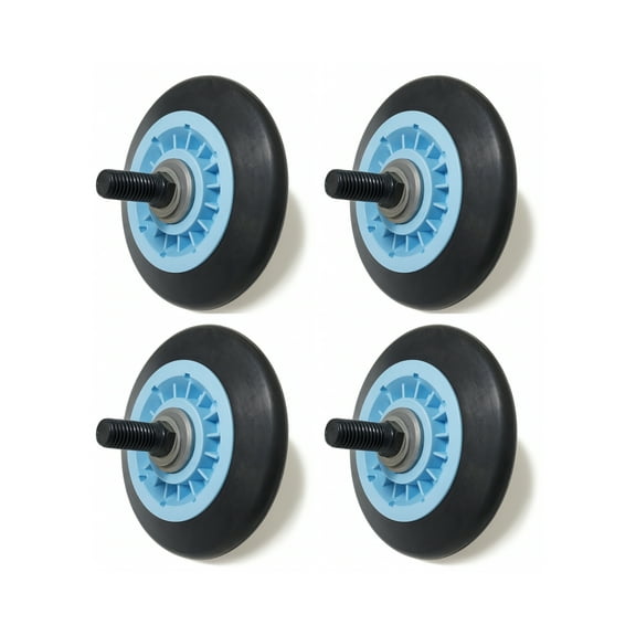 Nispira Dryer Drum Roller Assembly Compatible With Samsung DC97-16782A Replaces DC97-07523A DC97-07523B PS4221885 AP53251352, 4 Units