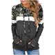 thumbnail image 1 of Sudaderas con capucha Mujer Casual Manga larga Sudadera Bolsillo Color Bloque Cordón Tops Pompotops gfhjh23568, 1 of 1