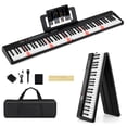 thumbnail image 1 of Gymax 88-Key Piano Keyboard Foldable Full Size Semi Weighted Electronic Keyboard, 1 of 9