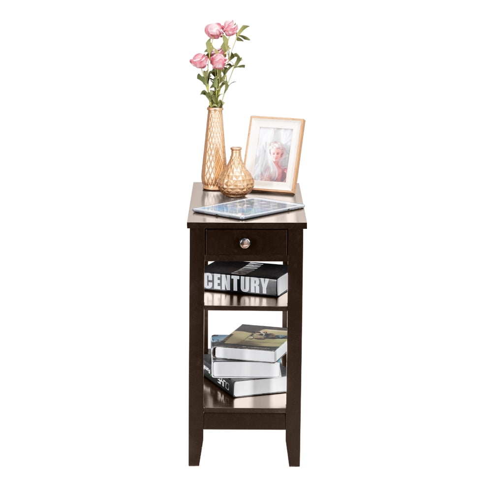 Lowestbest 2-Tier Sofa End Table, Simple Irregular End Table, Narrow Tiered Side Table Lowestbest 2-Tier Sofa End Table, Simple Irregular End Table, Narrow Tiered Side Table