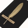thumbnail image 3 of GUOOL 10pcs Handmade Feather Greeting Thank You Cards Wedding Birthday - Champagne, 3 of 9