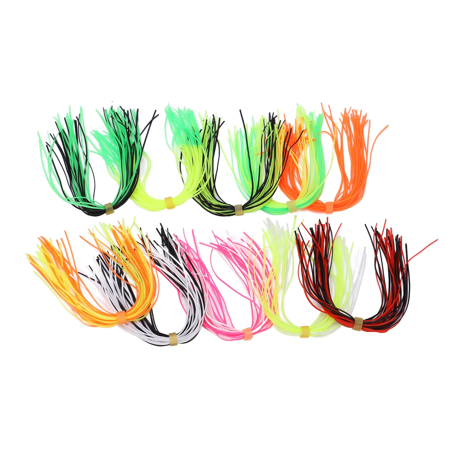 JSM 5 pcs/lot Assorted Color Silicone Skirts for Spinnerbait Buzzbait  Rubber Jig Lures Squid Skirts Fly Tying fishing lures - AliExpress