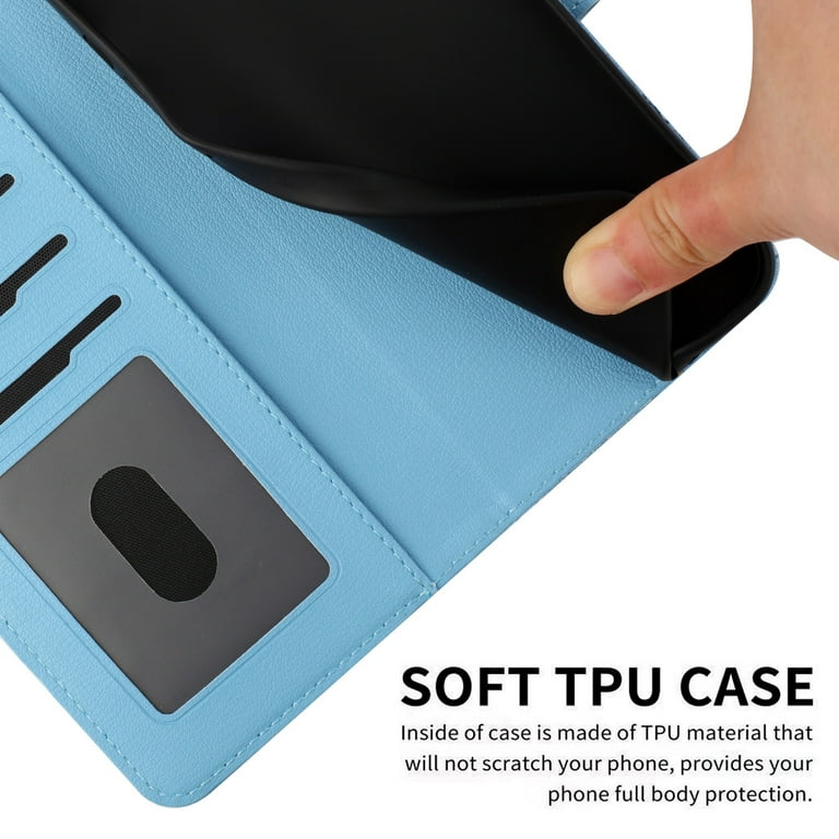 Phone Case for Google Pixel 8, Folding Faux Leather Cute