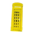 thumbnail image 3 of telefónica en miniatura a escala 1/64, coleccionable, puerta que se puede abrir, simulación de casa de muñecas, decoración retro, mini diorama. Amarillo, 3 of 8