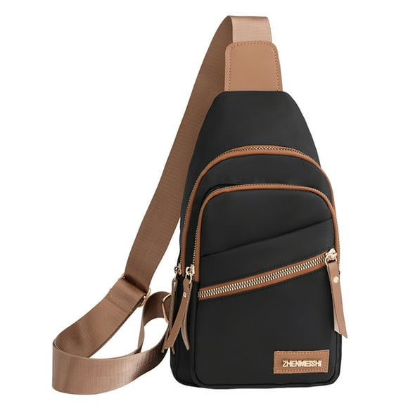 TechWave Ladies Chest Bag Soft Leather Feeling Crossbody Bag Large Capacity Retro Shoulder Bag Travel Bag Travel Bag Set Men Computer Bag Leather Women Ladies Lap Top Bag Big Tote Bags for Women Tote