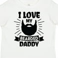 thumbnail image 4 of Inktastic I Love My Bearded Daddy with Beard Silhouette Boys or Girls Toddler T-Shirt, 4 of 5