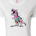 thumbnail image 4 of Inktastic Graffiti Paint Splatter T-Rex Women's T-Shirt, 4 of 5