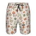 thumbnail image 3 of Balery Forest Mushrooms Insects Traje de Baño Estilo Hawaiano para Hombre, Shorts de Secado Rápido con Bolsillos-Small, 3 of 6