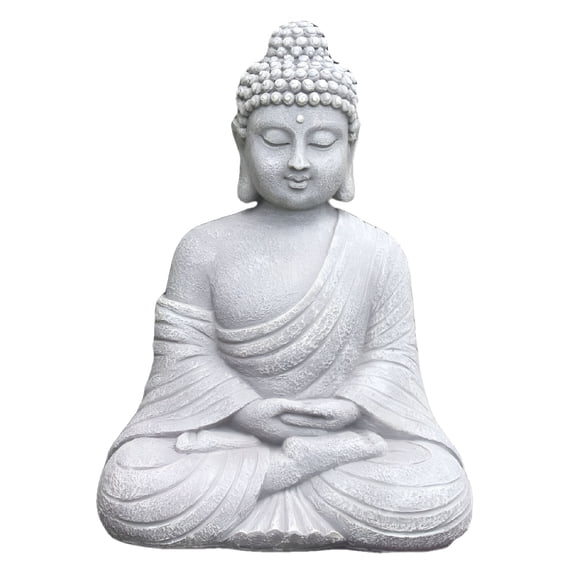 LAMIRO Vintage Garden Buddha Statue 9 inch Garden Statue