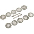 thumbnail image 5 of BRILLAR Título optimizado: Paquete de 10 mini discos de corte perforados de diamante de 25 mm, 5 of 5