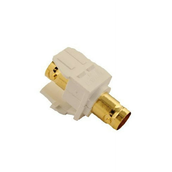 Leviton Leviton 40832-Bw Bnc Quickport Adapter, Gold-Plated, White Home_Lighting_Accessory