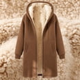 thumbnail image 4 of Mens Fleece Full Zip Hoodie Casual Solid Color Outdoor Pocket Long Sleeve Warm Hoodie Coat, 4 of 6