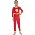 thumbnail image 7 of DC Comics Flash Boys' Tight Fit 2 Piece Long Sleeve Sleep Shirt Pajama Pant Set, 7 of 7