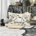 thumbnail image 4 of Halloween Spooky Pillow Covers 12x20 Inch Set of 2 Black and White Skeleton Hand Spider Bats Throw Pillow Cases Cushion Cover Halloween Home Sofa Couch Decor Pillows Cotton Linen, 4 of 6