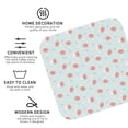 thumbnail image 3 of Honeii Strawberry print Leather Coaster Set of 4, ideal for safeguarding your furniture from drinks spills and effortless cleanup-Square, 3 of 6