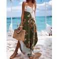 thumbnail image 2 of Vestido Zeagoo Hawaiian de verano sin mangas con bolsillo para mujer, 2 of 6