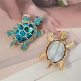 thumbnail image 3 of Full Diamond Turtle Brooch Advanced Sense Personalized Design Rhinestone Corsage Pin/ For house, 3 of 7