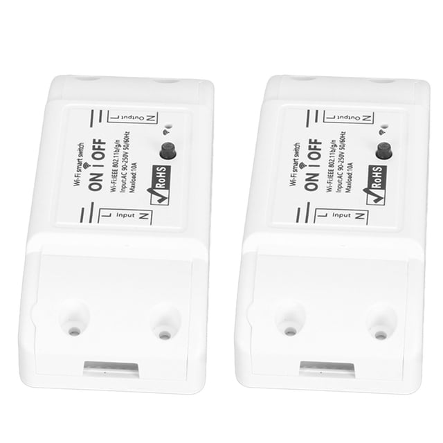 2.4GHz Wireless Switch, WiFi Switch AC90-250V 10A Voice Control APP Remote Control Real Time Feedback Portable Countdown Function for Speakers