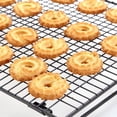 thumbnail image 4 of Large Foldable Cooling Racks for Baking,16.77" x 11" Durable Carbon Steel Wire Cooling Baking Racks - Used as an Oven Rack, Cookie Cooling Rack, and Drying Rack, 4 of 9