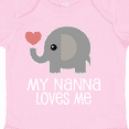 thumbnail image 4 of Inktastic Nanna Loves Me Grandchild Boys or Girls Baby Bodysuit, 4 of 5