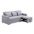 thumbnail image 5 of Home Square 3 Piece Set with Convertible Sleeper Sofa Loveseat and Chair in Gray, 5 of 23