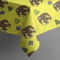 thumbnail image 5 of Yellow Bigfoot and Tree Pattern Square Tablecloth,Waterproof Square Table Cover,Wipeable Spillproof Washable Table Cover for Home Kitchen Party Decor 42"X42"(107x107cm), 5 of 6
