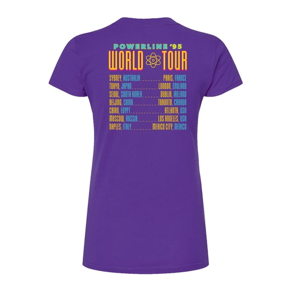 A Goofy Movie - Powerline Tour - Juniors Fitted Short Sleeve Graohic T-Shirt