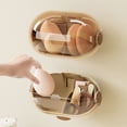 thumbnail image 4 of erfcxs Wall Mount Makeup Organizer with Clear Lid and Compartments for Bathroom and Vanity Storage Wall-Hung Display Shelf for Home Kitchen Jewelry and Durable Construction, 4 of 4