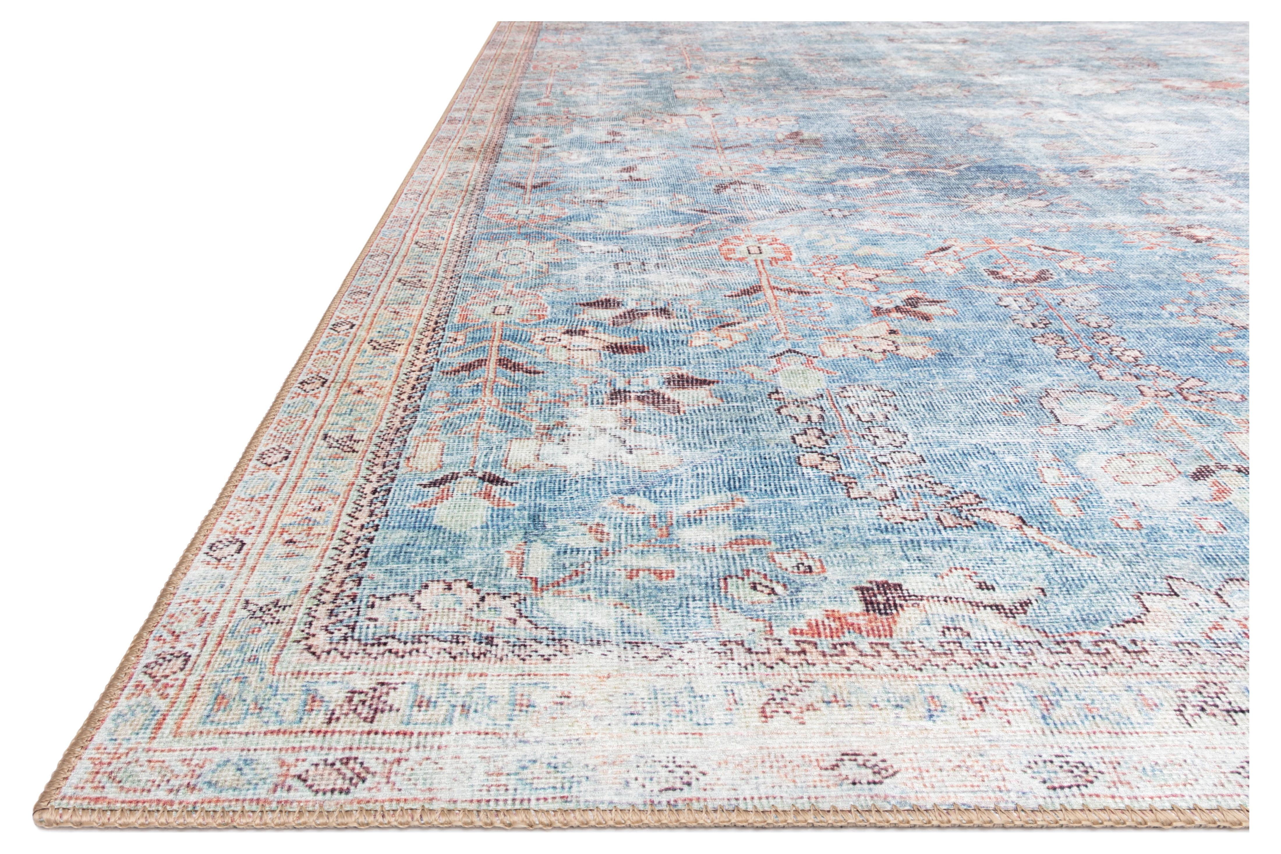 Loloi II Wynter WYN-06 Teal / Multi Oriental Area Rug 2'-0" x 5'-0"