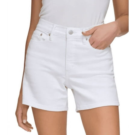 Calvin Klein Jeans Womens' Denim Short (White, 14)