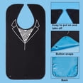 thumbnail image 3 of Classic Check Adult Bibs for Elderly Waterproof Washable Bib diy Tartan, 3 of 9