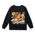 thumbnail image 4 of oqasdz Halloween Girls Casual Printed Round Neck Long Sleeve Sweatshirt for Toddlers Kids Soft Comfortable Hoodless Sweat Shirts Size 3 Y-4 Y, 4 of 4