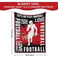 thumbnail image 3 of Yibo Golf Gift Blankets, Golf Blankets for Boys Girls, Golf Team Player Golf Gift for Girls Boys Women Men, Warm Ultra-Soft Golfs for Bed Couch Golf Bedding, 3 of 7