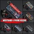 thumbnail image 4 of KDY-Phone Case For TCL 10 5G UW, Protective Wristband Silicone Graffiti Durable Anti-knock Lanyard Phone Holder Fashion Design Wrist Strap Shockproof Anti-dust Waterproof Back Cover Ring, 4 of 9