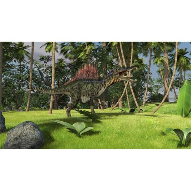StockTrek Images PSTKVA600557P Spinosaurus Chasse dans un Environnement Tropical Affiche Impression, 18 x 10