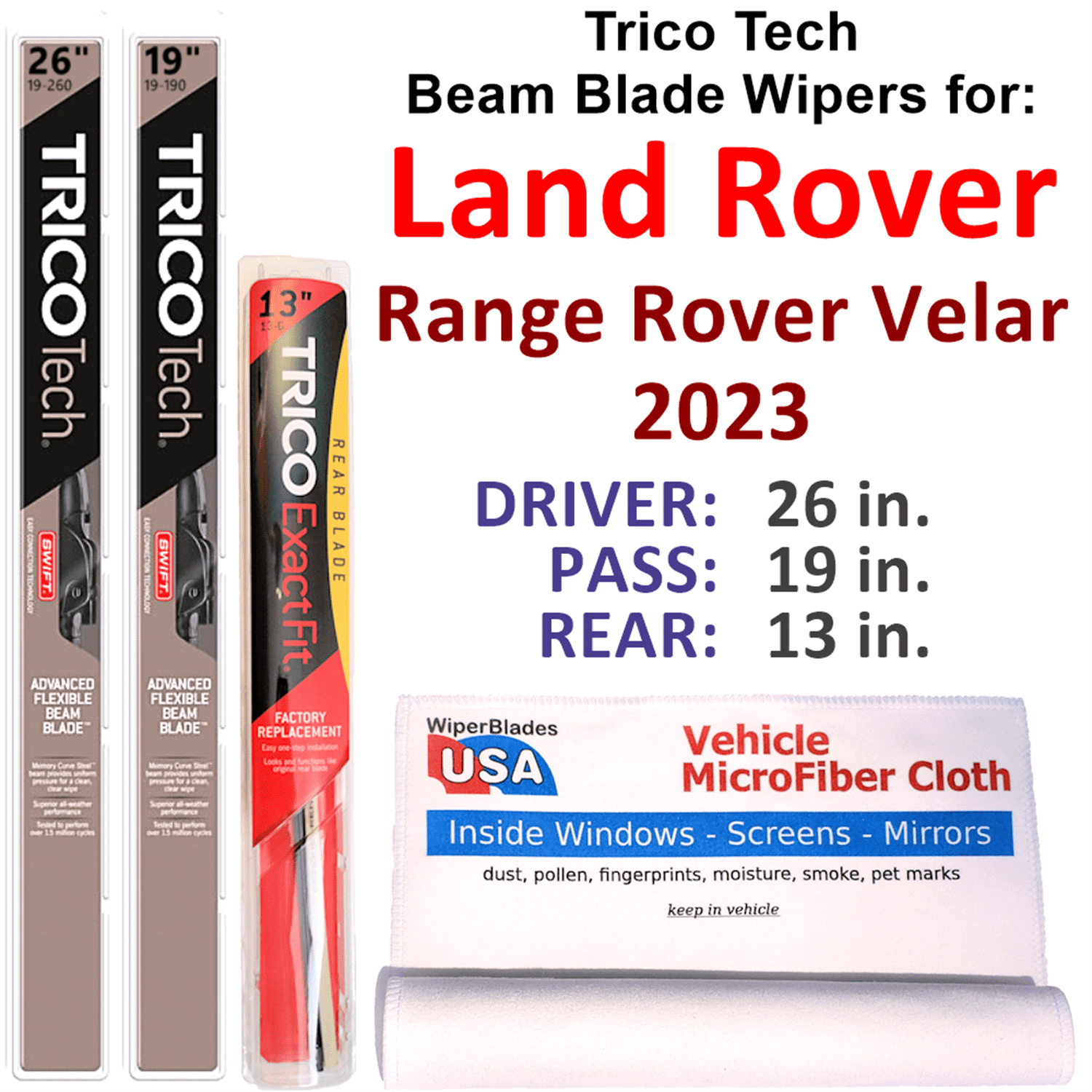 3Pcs/Set Front Rear Car Windscreen Wiper Blade For Land Rover 2007-2012 Freelander 2 uygun 3Pcs/Set Front Rear Car Windscreen Wiper Blade For Land Rover 2007-2012 Freelander 2 uygun