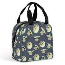 Yoda Insulated Lunch Bag Reusable Lunch Box Meal Portable Container Tote For Work Travel Picnic Students
