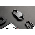 thumbnail image 3 of UAG AirTag Case 1st/2nd Gen with Built-in Bottle Opener - Hard Shell Lock Case AirTag Holder Durable Locking Carabiner for Keys, Luggage & Bags, Monarch Blackout, 3 of 7